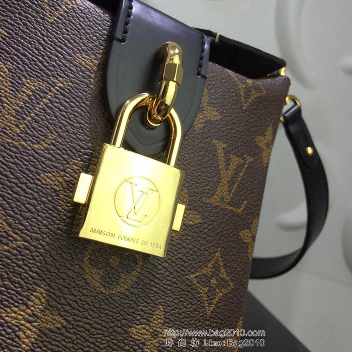 路易威登LV 頂級原單 2018早春系列 Monogram Reverse帆布 日式Bento Box手袋 可手提肩背斜挎 M43518  YDH2368
